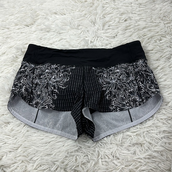 Lululemon Speed Up Short *2.5" Infinity Speed Up Short Alpine White Black - Picture 1 of 5